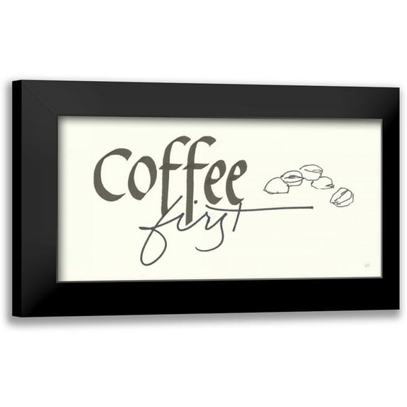Paschke, Chris 18x11 Black Modern Framed Museum Art Print Titled - Coffee Sayings III