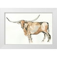 thumbnail image 1 of Paschke, Chris 18x13 White Modern Wood Framed Museum Art Print Titled - Longhorn II, 1 of 4