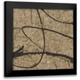 thumbnail image 1 of Paschke, Chris 20x20 Black Modern Framed Museum Art Print Titled - Contemporary Scroll Square III, 1 of 5