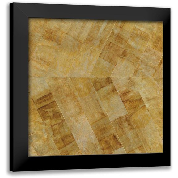 Paschke, Chris 20x20 Black Modern Framed Museum Art Print Titled - Gilded Herringbone II