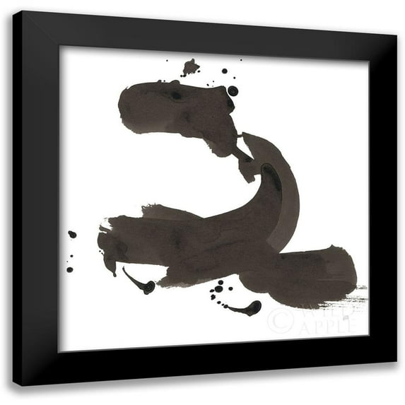 Paschke, Chris 20x20 Black Modern Framed Museum Art Print Titled - Ink Drops II
