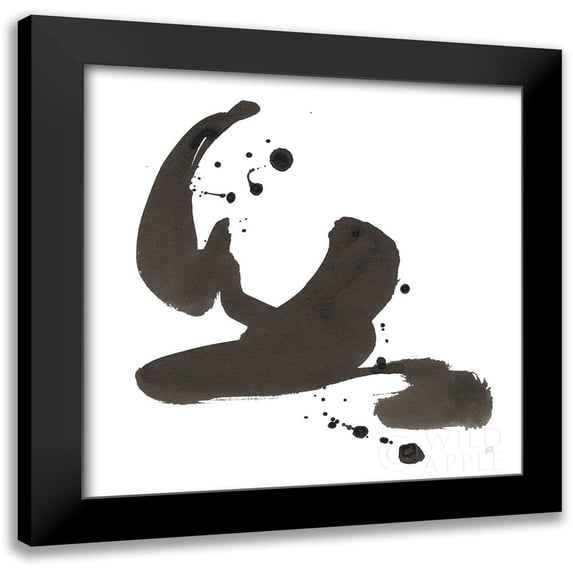 Paschke, Chris 20x20 Black Modern Framed Museum Art Print Titled - Ink Drops I