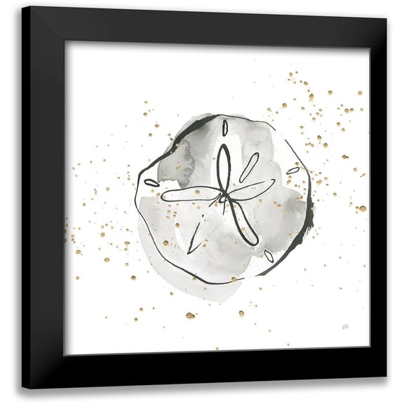 Paschke, Chris 20x20 Black Modern Framed Museum Art Print Titled - Sand Dollar I