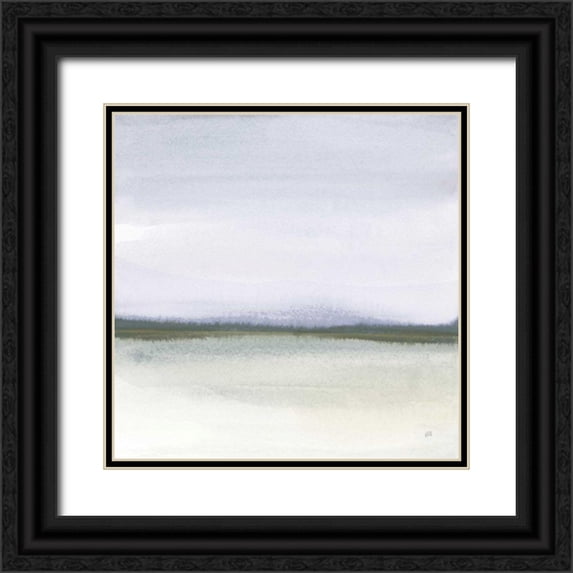 Paschke, Chris 20x20 Black Ornate Wood Framed with Double Matting Museum Art Print Titled - Cool Flatland II