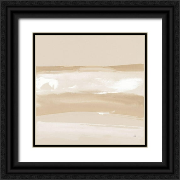 Paschke, Chris 20x20 Black Ornate Wood Framed with Double Matting Museum Art Print Titled - Neutral Slate II