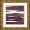 thumbnail image 1 of Paschke, Chris 20x20 Gold Ornate Wood Framed with Double Matting Museum Art Print Titled - Silver Rose II Purple, 1 of 4