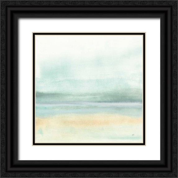Paschke, Chris 26x26 Black Ornate Wood Framed with Double Matting Museum Art Print Titled - Mint and Sand II