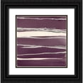 thumbnail image 1 of Paschke, Chris 26x26 Black Ornate Wood Framed with Double Matting Museum Art Print Titled - Silver Rose II Purple, 1 of 4