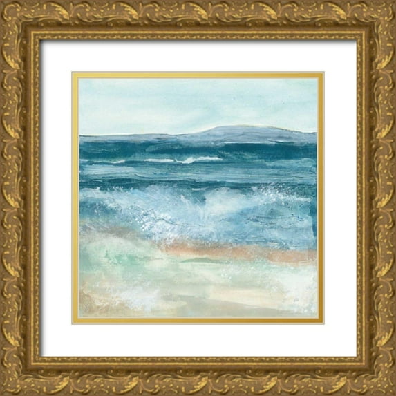 Paschke, Chris 26x26 Gold Ornate Wood Framed with Double Matting Museum Art Print Titled - Coastal VI