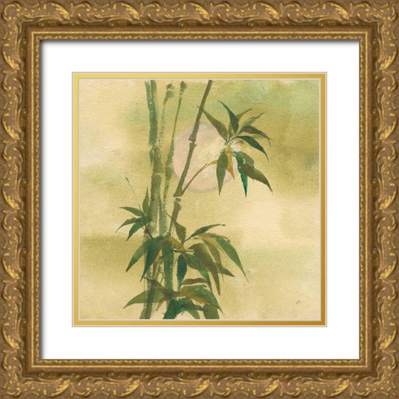 Paschke, Chris 26x26 Gold Ornate Wood Framed with Double Matting Museum Art Print Titled - Moon Season Spring