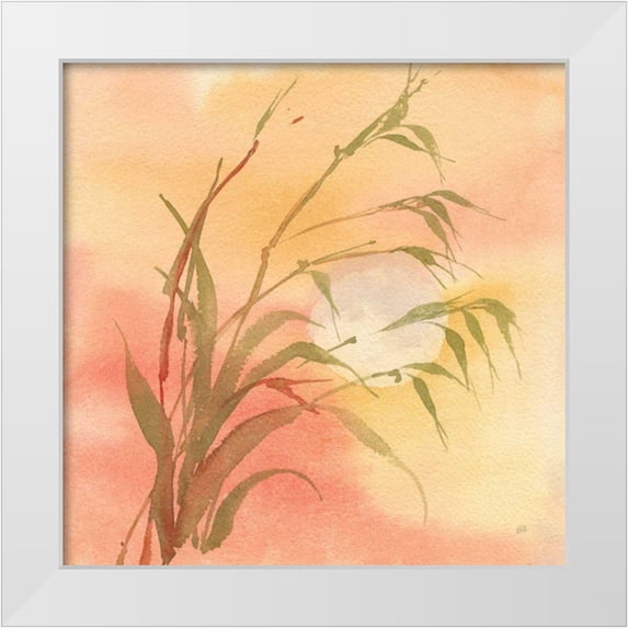 Paschke, Chris 26x26 White Modern Wood Framed Museum Art Print Titled - Moon Season Autumn