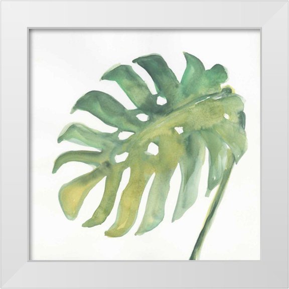 Paschke, Chris 26x26 White Modern Wood Framed Museum Art Print Titled - Tropical Palm IV