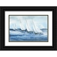 thumbnail image 1 of Paschke, Chris 32x23 Black Ornate Wood Framed with Double Matting Museum Art Print Titled - Group Sail IV, 1 of 4