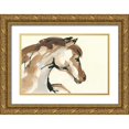 thumbnail image 1 of Paschke, Chris 32x23 Gold Ornate Wood Framed with Double Matting Museum Art Print Titled - Horse Head I, 1 of 4