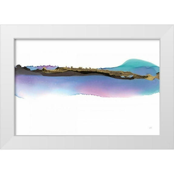 Paschke, Chris 32x23 White Modern Wood Framed Museum Art Print Titled - Island