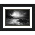 thumbnail image 1 of Pascual Buye, Santiago 14x11 Black Ornate Wood Framed with Double Matting Museum Art Print Titled - Rushes In The Sea, 1 of 4