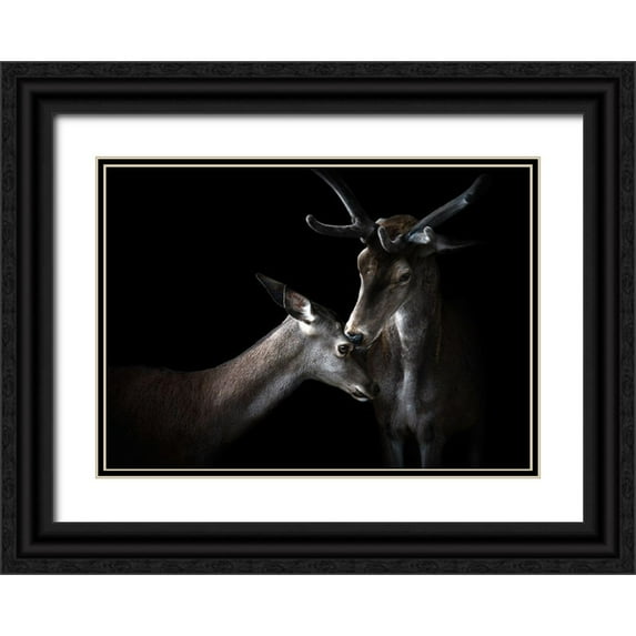Pascual Buye, Santiago 18x14 Black Ornate Wood Framed with Double Matting Museum Art Print Titled - Tenderness