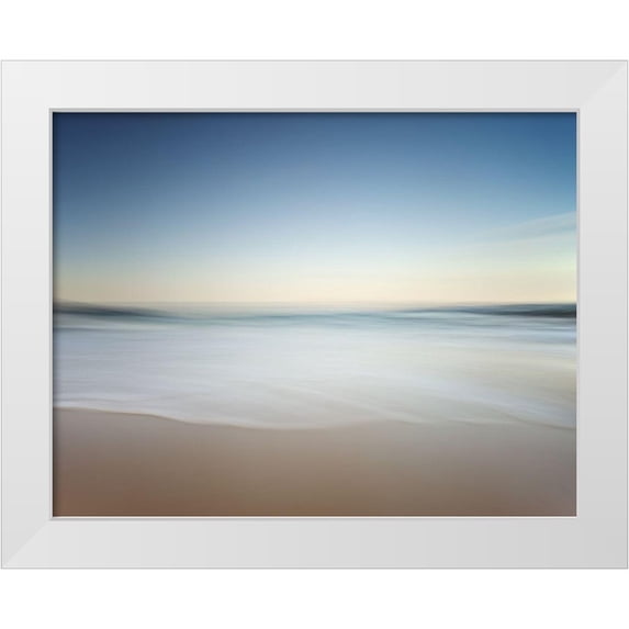 Pascual Buye, Santiago 32x26 White Modern Wood Framed Museum Art Print Titled - Soft Solitude
