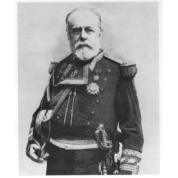 Pascual Cervera (1839-1909). /Nspanish Naval Commander. Poster Print by (18 x 24)