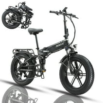 PASELEC PX6 Fat Tire Electric Bike 20"*4.0" Foldable Bicycle with 48V 750W 12ah 30 mph Dirt Bike For Adults
