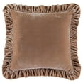 thumbnail image 1 of Paseo Road by Hiend Stella Faux Silk Velvet Euro Sham Dusty Rose, 1 of 1