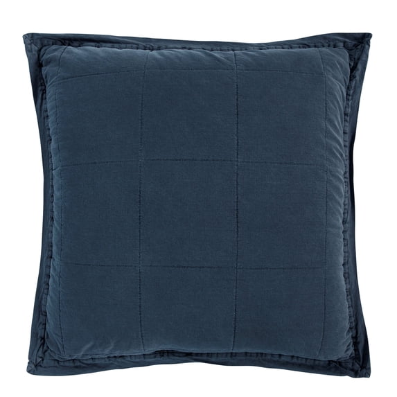 Paseo Road by Hiend Stonewashed Cotton Canvas Euro Sham Denim