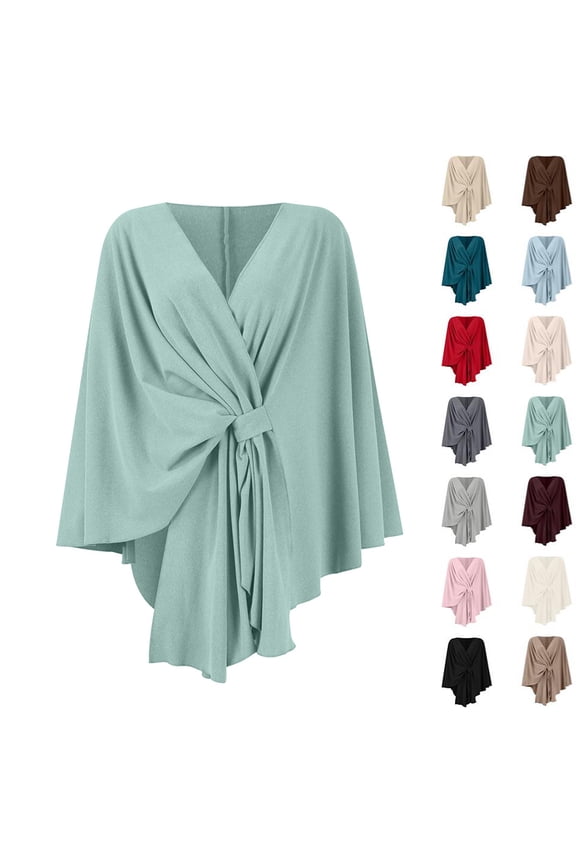 Pashmina Blend Shawl Wraps Women Knitted Shawls Wraps Cardigan Cape Shoulder Top Sweater Shawl travel scarf Turquoise One Size