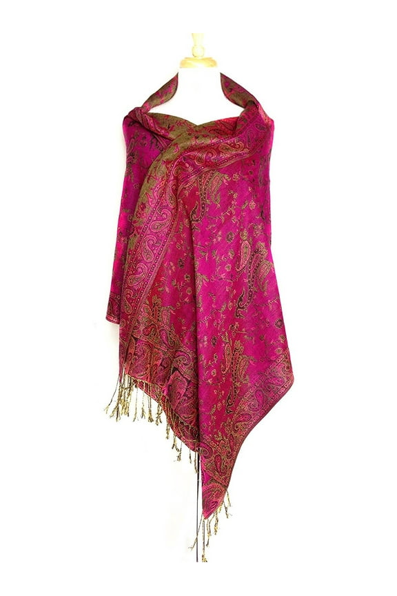 Reversible Women's Pashmina Elegant Shawl