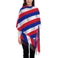 thumbnail image 1 of Pashmina Scarf French Flag Soft Lightweight Wrap & Shawl for Dresses, Weddings, Travel, All Seasons, 1 of 7