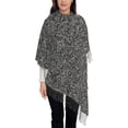 thumbnail image 1 of Pashmina Scarf Silver Flake Glitter Soft Lightweight Wrap & Shawl for Dresses, Weddings, Travel, All Seasons, 1 of 7