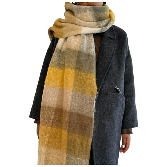 Shawl Winter Scarves Winter Knit Scarf Hat and for Soft Warm Textured Cozy Design Cold Weather