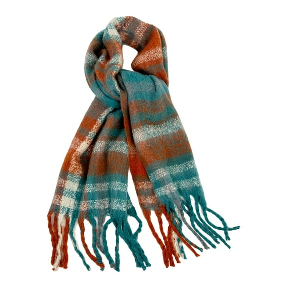 Shawl Winter Scarves Winter Knit Scarf Hat and for Soft Warm Textured Cozy Design Cold Weather