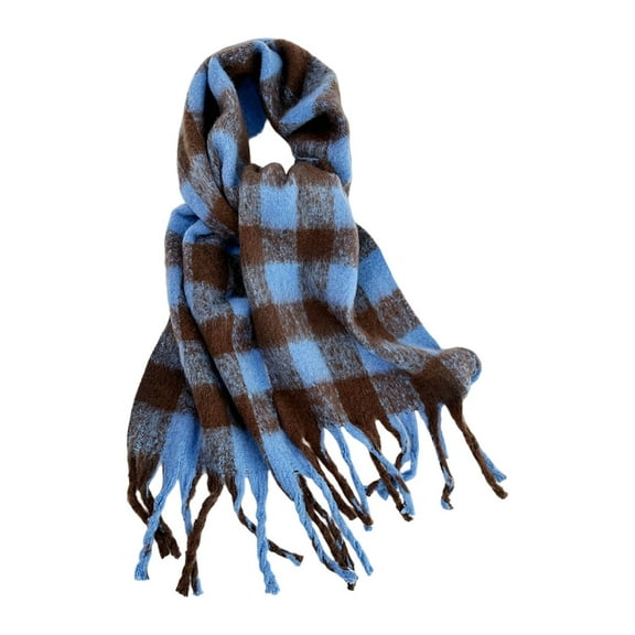 Shawl Winter Scarves Winter Knit Scarf Hat and for Soft Warm Textured Cozy Design Cold Weather