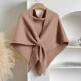 thumbnail image 1 of Pashmina Shawl Wraps Women Knitted Shawls and Wraps Cardigan Cape Wool Shoulder Top Sweater Shawl Scarf 2025(Khaki), 1 of 4
