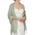thumbnail image 1 of Pashmina Shawls Scarf for Women Large Silky Wraps for Evening Dress Bridesmaid Wedding Winter SageGreen, 1 of 7