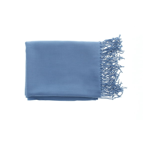 Pashmina-Style Shawl 26 in wide by 72 in long Beach Cottage Blue