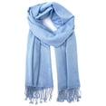 thumbnail image 1 of Pashmina Tassel Scarf Wrap Shawl Blue, 1 of 1