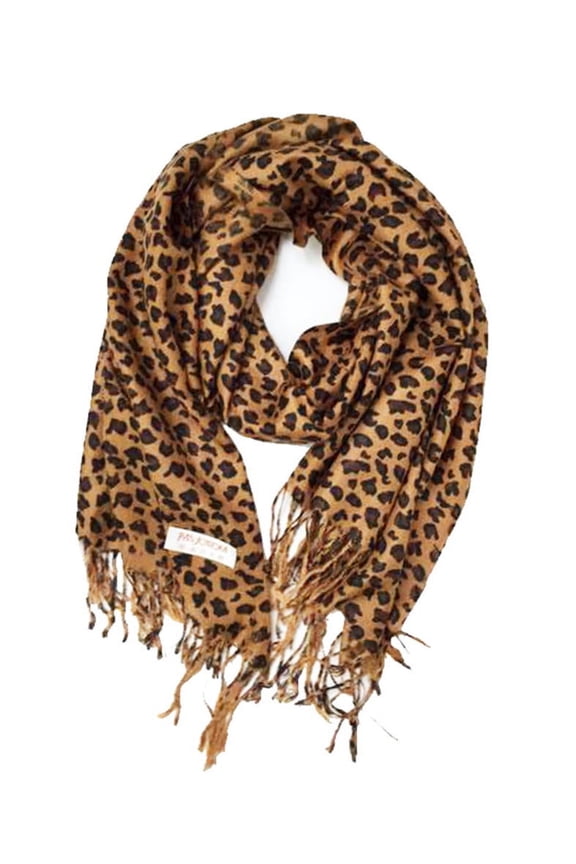 Women's Premium Fashion Leopard Pattern Hat, Scarf & Glove Set, leopard pattern
