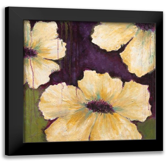 Pasion, Wani 12x12 Black Modern Framed Museum Art Print Titled - Blooms I