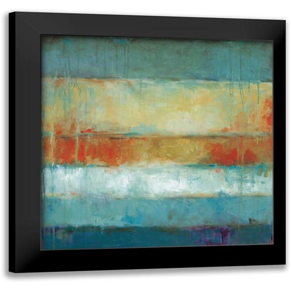 Pasion, Wani 12x12 Black Modern Framed Museum Art Print Titled - Color Block