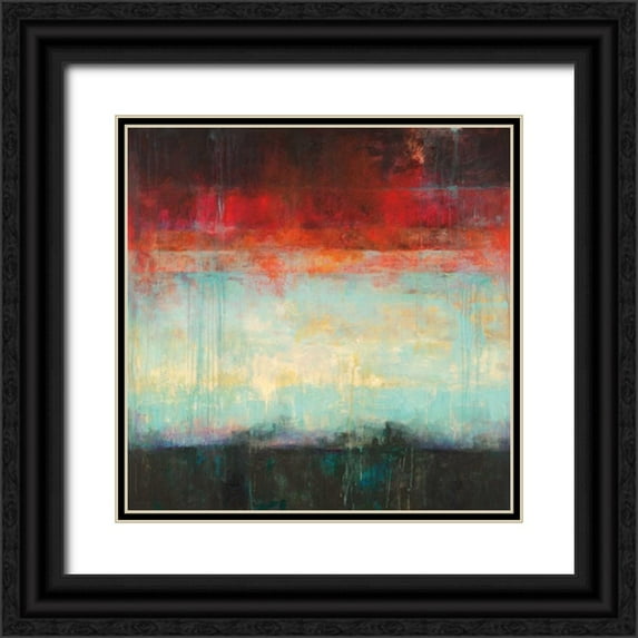 Pasion, Wani 12x12 Black Ornate Wood Framed with Double Matting Museum Art Print Titled - Dawn
