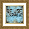 thumbnail image 1 of Pasion, Wani 12x12 Gold Ornate Wood Framed with Double Matting Museum Art Print Titled - Re-Use, 1 of 4