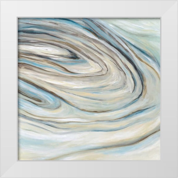 Pasion, Wani 12x12 White Modern Wood Framed Museum Art Print Titled - Blue Amethyst