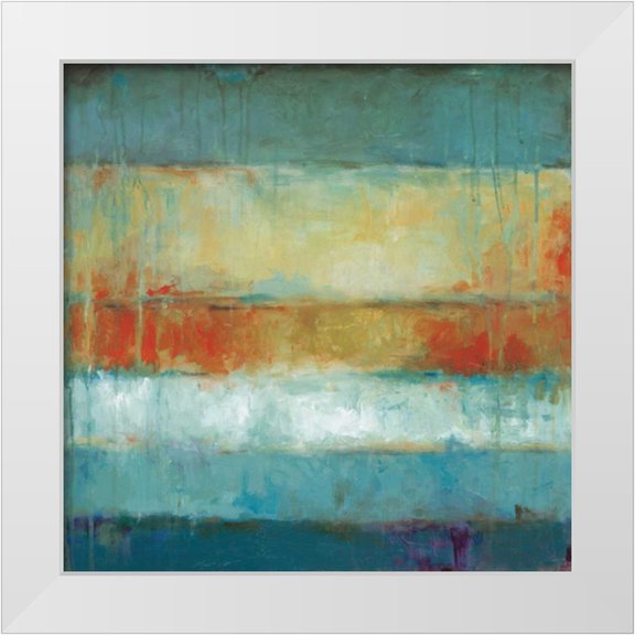 Pasion, Wani 12x12 White Modern Wood Framed Museum Art Print Titled - Color Block