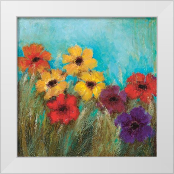 Pasion, Wani 12x12 White Modern Wood Framed Museum Art Print Titled - HAPPY TOO