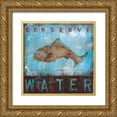 thumbnail image 1 of Pasion, Wani 15x15 Gold Ornate Wood Framed with Double Matting Museum Art Print Titled - Conserve Water, 1 of 4