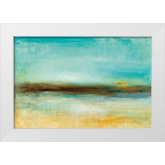 Pasion, Wani 32x23 White Modern Wood Framed Museum Art Print Titled - Anas Pier