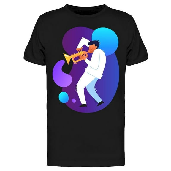 Pasionate Musician Playing T-Shirt Men -Image by Shutterstock, Male x-Large