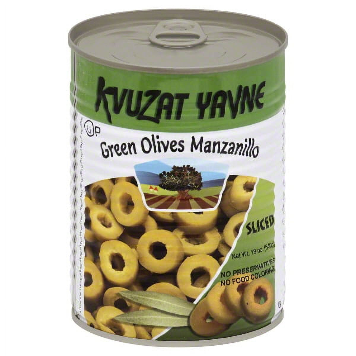 Paskesz Kvutzat Yavne Sliced Green Olives