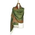 thumbnail image 1 of Paskmlna® Border Pattern Double Layered Reversible Woven Pashmina Shawl Scarf Wrap Stole #18, 1 of 3